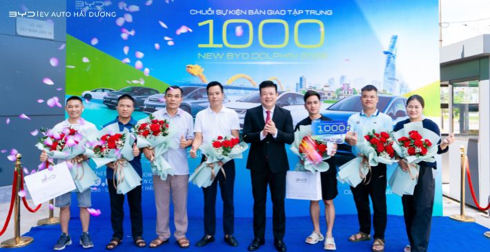 BYD Hải Dương bàn giao thành công 20 xe BYD DOLPHIN 2026